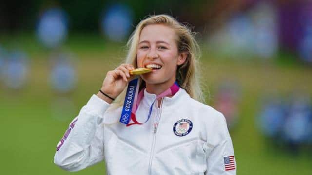 Nelly Korda wins golf Gold medal for USA