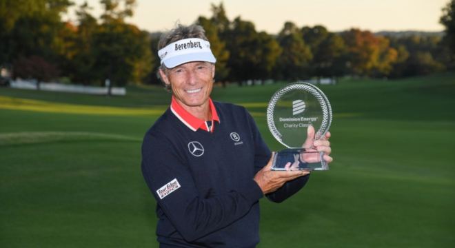 Bernhard Langer sets record in playoff victory at Dominion Energy Charity Classic