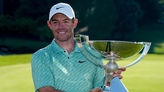 Rory McIlroy rallies to win Tour Championship for third time