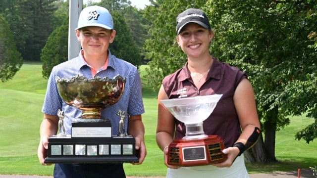Bryce Burridge (Public Player) and Alexis Card (Galt) nab Ontario U15 Championships